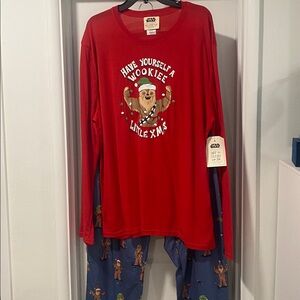 🆕Women’s 2 piece Star Wars Chewbacca Christmas pjs. Size XXL. NWT